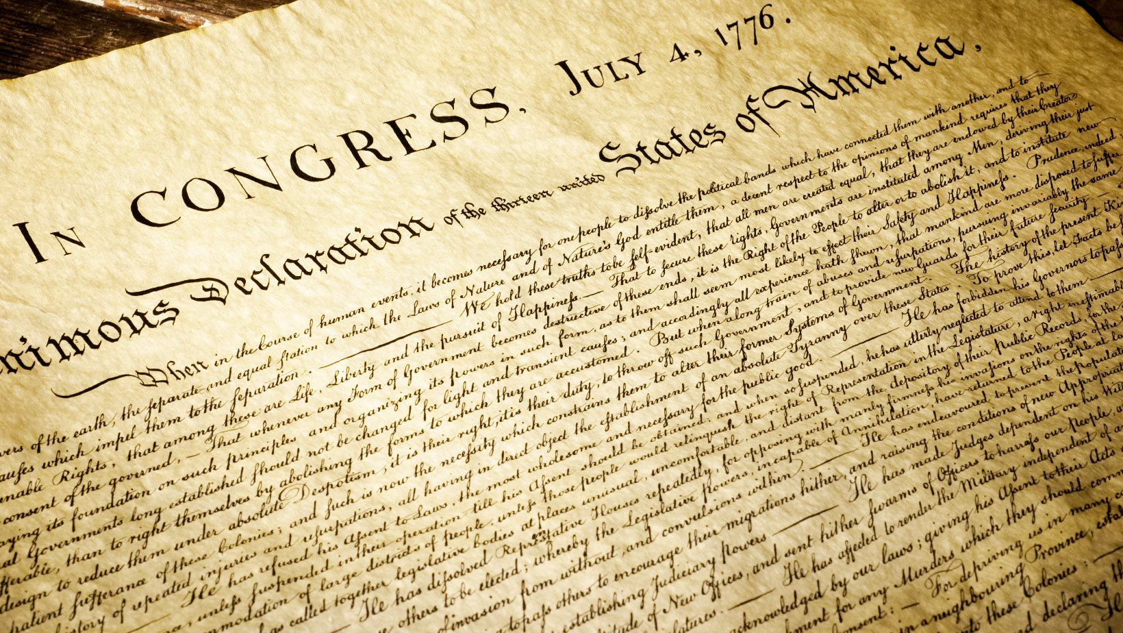 Our Declaration of Independence