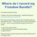 Where should I record my Freedom Bundle? https://app.statenational.us/counties