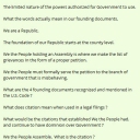 If you have done the work laid out previously on the channel, you will know and have ownership of the following facts.Who has dominion over the Government.By what authority do we the people have to repair a broken Government. The Constitution is a negative powers contract.