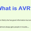 What is AVR?In AVR, it proves intent. In the David's, we  take dominion. In David's, we claim Minor Estate. In the other, we cede control of our Minor Estate stick with David's/Bobby's system.... you will be fine