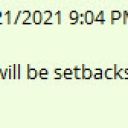 This is a process.  There will be setbacks.  We must stay focused.