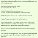 Our President has done as much as he can, it is up to We the People to finish restoring our Constitutional Republic, our liberty and Freedom.