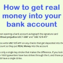 How to get real money into your bank account, it is only a single key stroke that makes the difference. If you look at pre 1933 typewriters have two strikes through the S, and those post 1933 have a single strike.