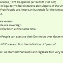 Citizens are subjects of the UNITED STATES.   Free People are American Nationals for the United States of America. Citizens are vessels.  Free People are sovereign.  We can not be both at the same time.