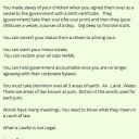 You are not free.  You are a vessel to the corporations of government.  You must learn how deeply the corporate interests have become in YOUR government.  You are not a party to the founding documents.  You give tacit agreement to the corporations bylaws every time you sign one of their unconstitutional documents.