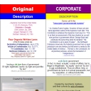 This is 3-3 of continuous long image of a comparison of the Original united State v.s. the Corporate United States Description Cheat sheet divided into sections