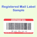 Registered Mail Label Sample