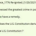 You have witnessed the greatest crime in political history.We The People have a remedy.From where does the U.S. Constitution derive its power?Who owns the U.S. Constitution ?