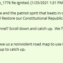 With God's grace and the patriot spirit that beats in our hearts, We The People shall Restore our Constitutional Republic.New to the channel? Scroll down and catch up.  We The People need you all.The founders gave us a nonviolent road map to use in restoring our Republic. Scroll up to catch up.