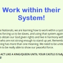 Work within their system!