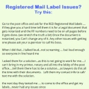 Registered Mail Label Issues? Try this