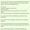 We can Restore our Constitutional Republic.  We must reclaim our correct status and throw off the Corporation of the UNITED STATES and all its subsidiaries.  We can do this.  We need more American People and less citizens of the Corporation.