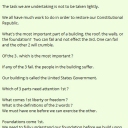 We are building a foundation of understanding before we can move forward.  The task we are undertaking is not to be taken lightly.  We all have much work to do in order to restore our Constitutional Republic.