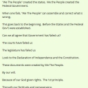 We have the same authority that the founders had.  The 1st sentence of the constitution is the key.Look to how they started the whole process."We The People" created the states.  We the People created the Federal Government.